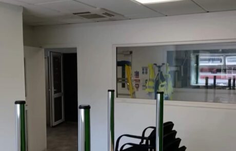 Completed office and meeting area following a commercial refurbishment in Bridgwater